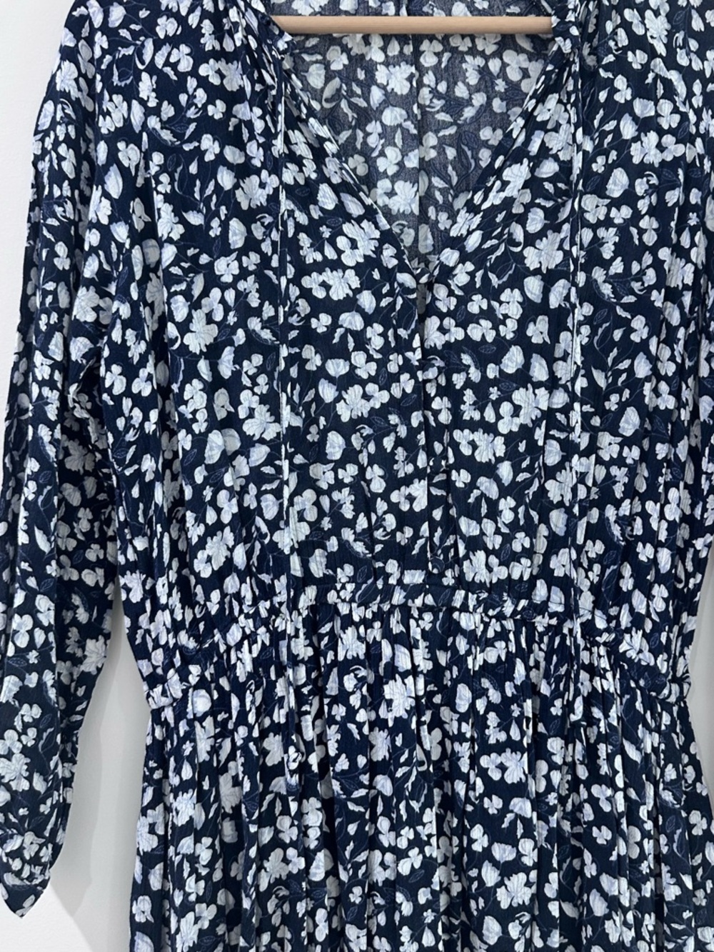 Rails Kingsley flower bomb ruffle dress blue white small - Picture 6 of 9